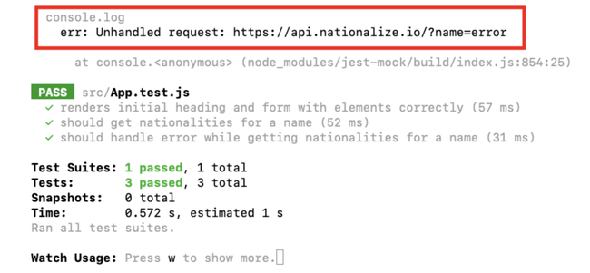Using Jest spyOn with console.log to spy only